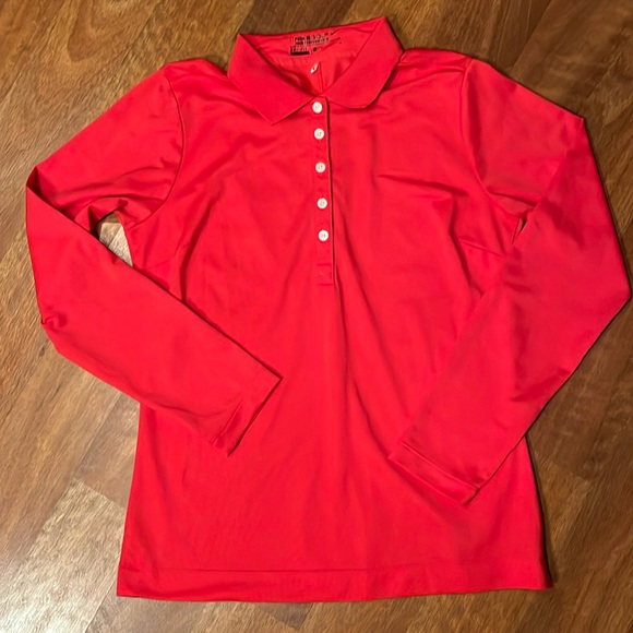 Nike Tops - Like new orange Nike Golf Tour Performance long sleeve top